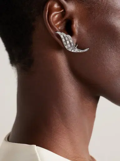 Jil Sander tone Crystal Earrings | Thumbnail 2