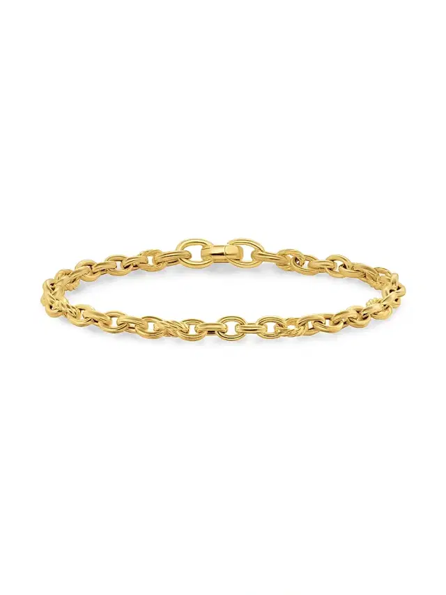 Women's DY Mercer Petite Chain Bracelet in 18K Yellow Gold, 4.5MM - Gold