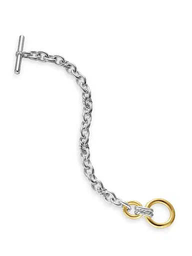 David Yurman Women's DY Mercer Toggle Chain Bracelet in Sterling Silver - Silver | Thumbnail 4