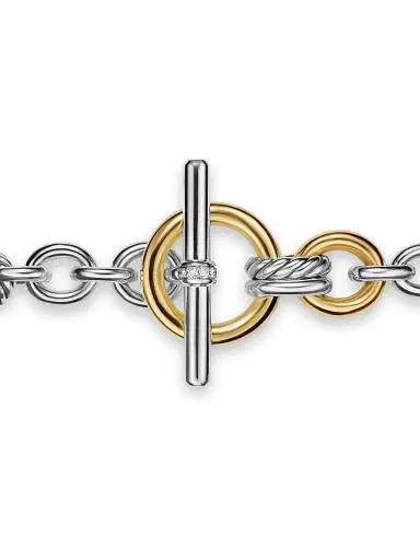David Yurman Women's DY Mercer Toggle Chain Bracelet in Sterling Silver - Silver | Thumbnail 6
