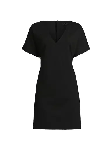 Natori Women's Compact Knit Short Sleeve Sheath Dress - Black - Size 6 | Thumbnail 1