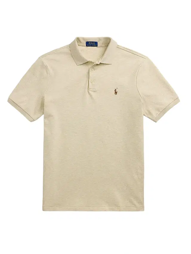 Polo Ralph Lauren Men's Cotton Slim-Fit Polo Shirt - Expedition Dune Heather