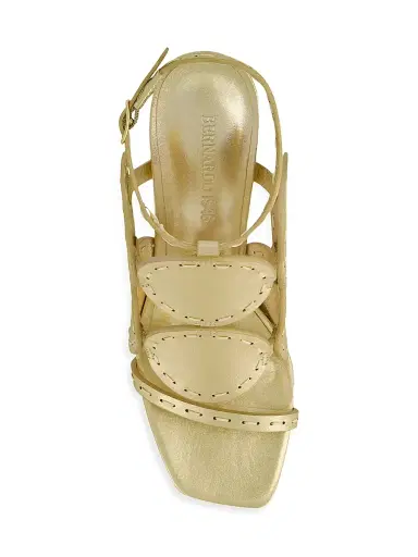 Bernardo 1946 Women's New Moon 75MM Heeled Sandals - Light Gold - Size 9 | Thumbnail 3 Bernardo 1946 Women's New Moon 75MM Heeled Sandals - Light Gold - Size 9 | Thumbnail 3