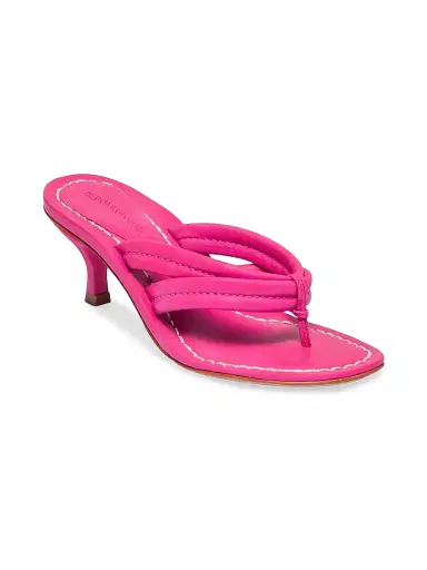 Bernardo 1946 Women's Miami 55MM Kitten Heel Sandals - Azalea - Size 7 | Thumbnail 2 Bernardo 1946 Women's Miami 55MM Kitten Heel Sandals - Azalea - Size 7 | Thumbnail 2