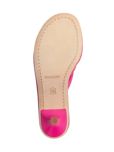 Bernardo 1946 Women's Miami 55MM Kitten Heel Sandals - Azalea - Size 7 | Thumbnail 4 Bernardo 1946 Women's Miami 55MM Kitten Heel Sandals - Azalea - Size 7 | Thumbnail 4