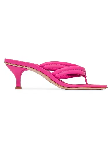 Bernardo 1946 Women's Miami 55MM Kitten Heel Sandals - Azalea - Size 7 | Thumbnail 1 Bernardo 1946 Women's Miami 55MM Kitten Heel Sandals - Azalea - Size 7 | Thumbnail 1