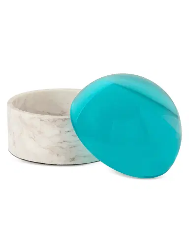 Jonathan Adler Globo Medium Box - Teal | Thumbnail 2