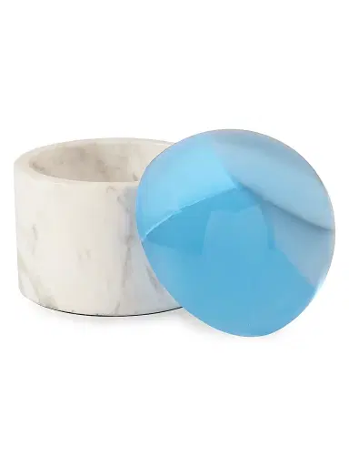 Jonathan Adler Globo Marble Box - Blue | Thumbnail 2 Jonathan Adler Globo Marble Box - Blue | Thumbnail 2