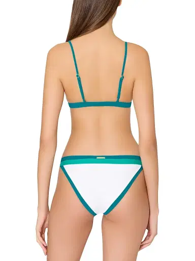 Milly Women's Amalfi Colorblocked Bikini Top - Sea Green Multi - Size Large | Thumbnail 4 Milly Women's Amalfi Colorblocked Bikini Top - Sea Green Multi - Size Large | Thumbnail 4