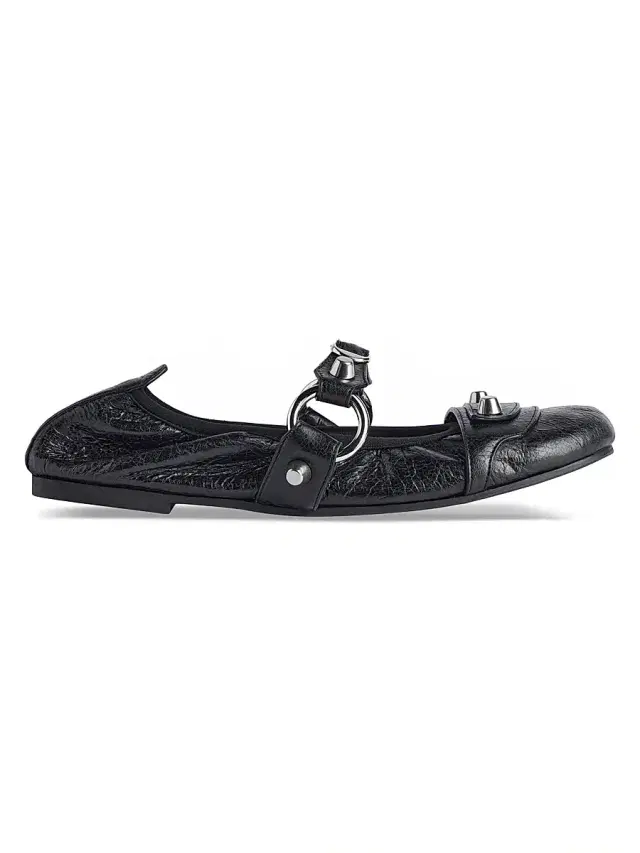 Balenciaga Women's City Ballerina Flats - Black