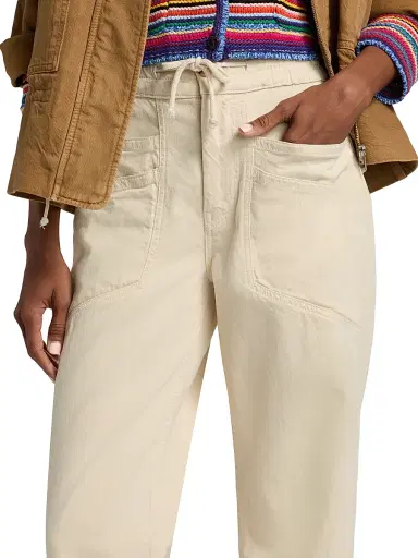 Ba&sh Women's Fima Drawstring Pants - Ecru - Size XL | Thumbnail 6