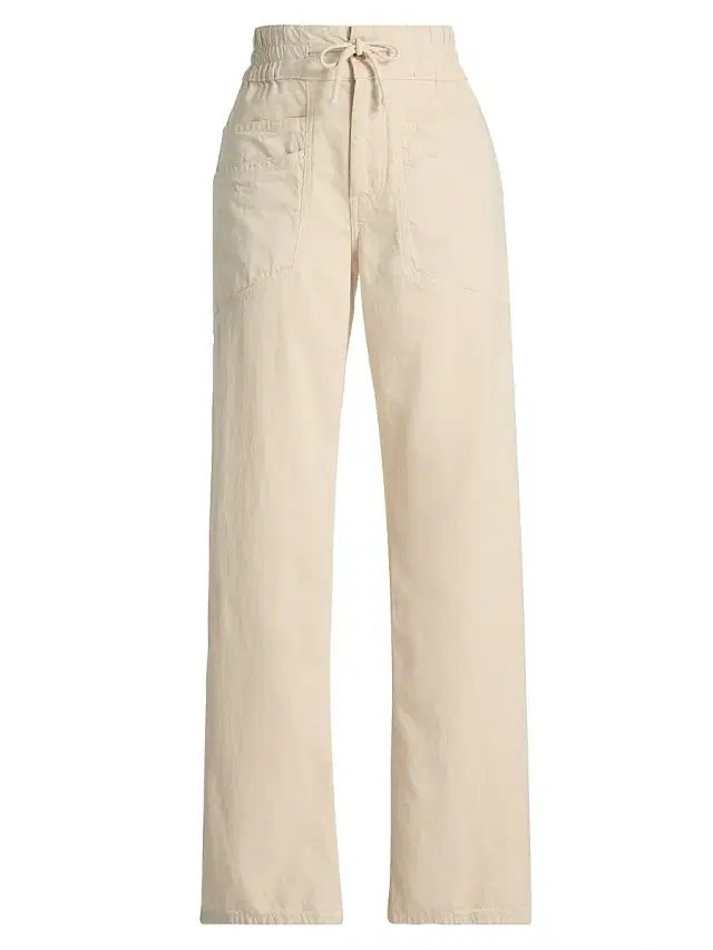 Women's Fima Drawstring Pants - Ecru