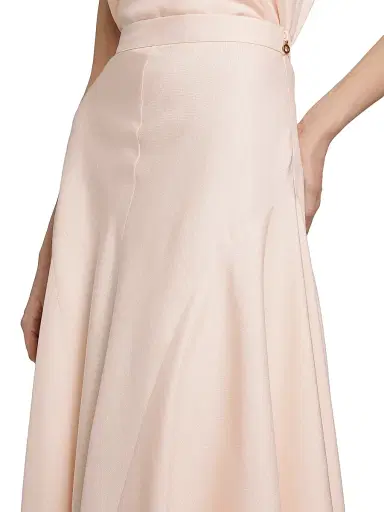 Loro Piana Women's Giustina Silk Cloth Midi-Skirt - Soft Pinkish | Thumbnail 6 Loro Piana Women's Giustina Silk Cloth Midi-Skirt - Soft Pinkish | Thumbnail 6