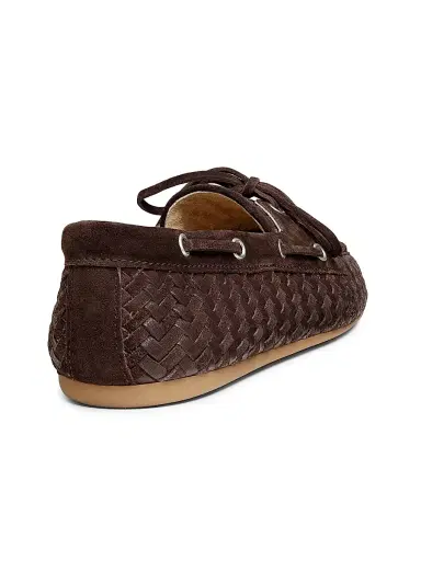 Miu Miu Women's Aviator Woven Leather Loafers - Brown | Thumbnail 3 Miu Miu Women's Aviator Woven Leather Loafers - Brown | Thumbnail 3