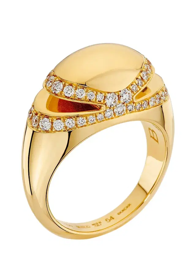 Women's Cabochon 18K Yellow Gold & 0.56 TCW Diamond Ring - Yellow Gold