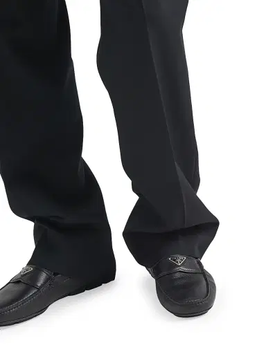 Prada Men's Leather Driving Shoes - Black | Thumbnail 2 Prada Men's Leather Driving Shoes - Black | Thumbnail 2