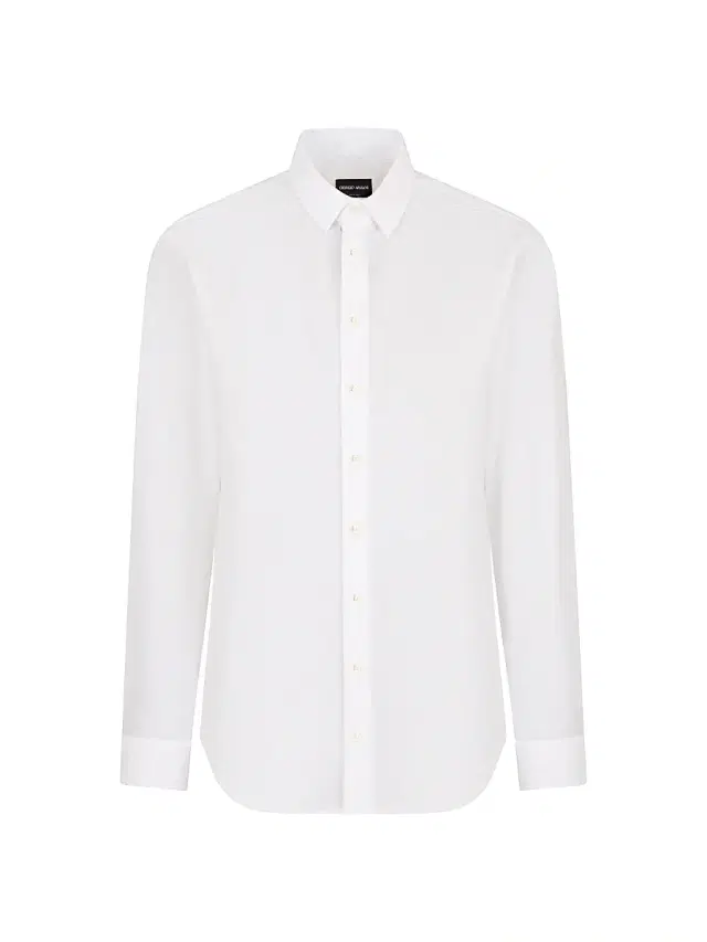 Men's Seersucker Cotton Shirt - White