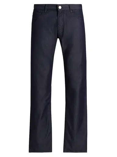 Giorgio Armani Men's Lux Stretch Straight Jeans - Blue Denim - Size 36 | Thumbnail 1