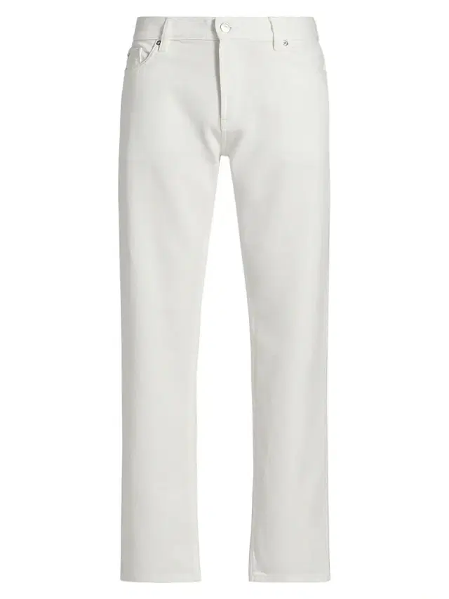 Men's Five-Pocket Straight-Leg Pants - White