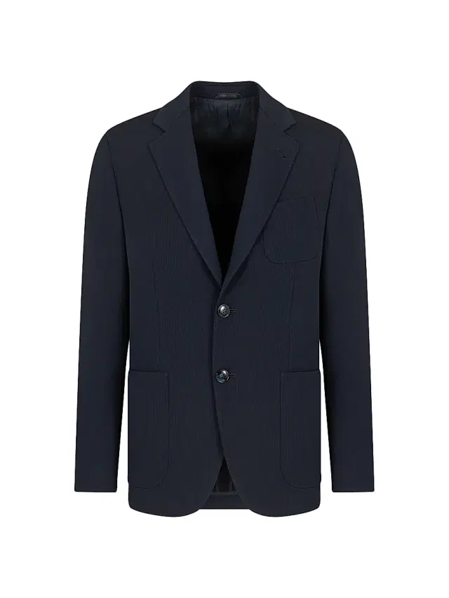 Giorgio Armani Men's Virgin Wool Single-Breasted Blazer - Navy