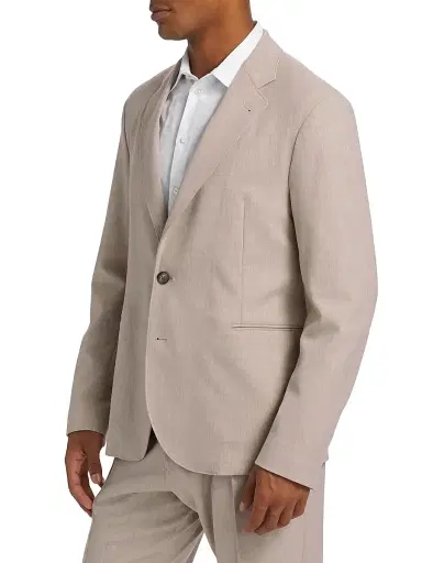 Emporio Armani Men's Stretch Gabardine Jacket | Thumbnail 4