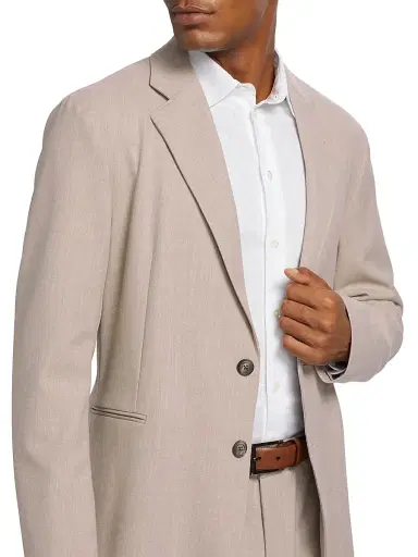Emporio Armani Men's Stretch Gabardine Jacket | Thumbnail 6