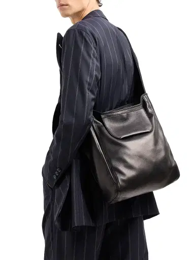 Giorgio Armani Men's Fashion Pinstripe Virgin Wool Suit - Navy - Size 44 | Thumbnail 4 Giorgio Armani Men's Fashion Pinstripe Virgin Wool Suit - Navy - Size 44 | Thumbnail 4
