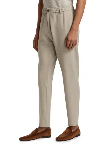 Emporio Armani Men's Stretch Gabardine Pants | Thumbnail 4
