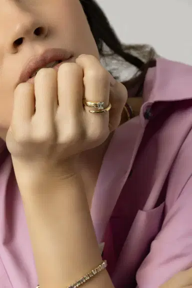 KWIAT Cobblestone Diamond Wrap Ring | Thumbnail 2
