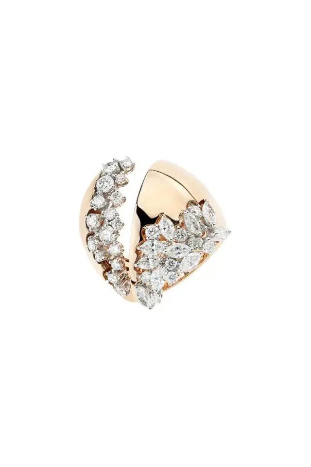 YEPREM Golden Strada Stackable Ring