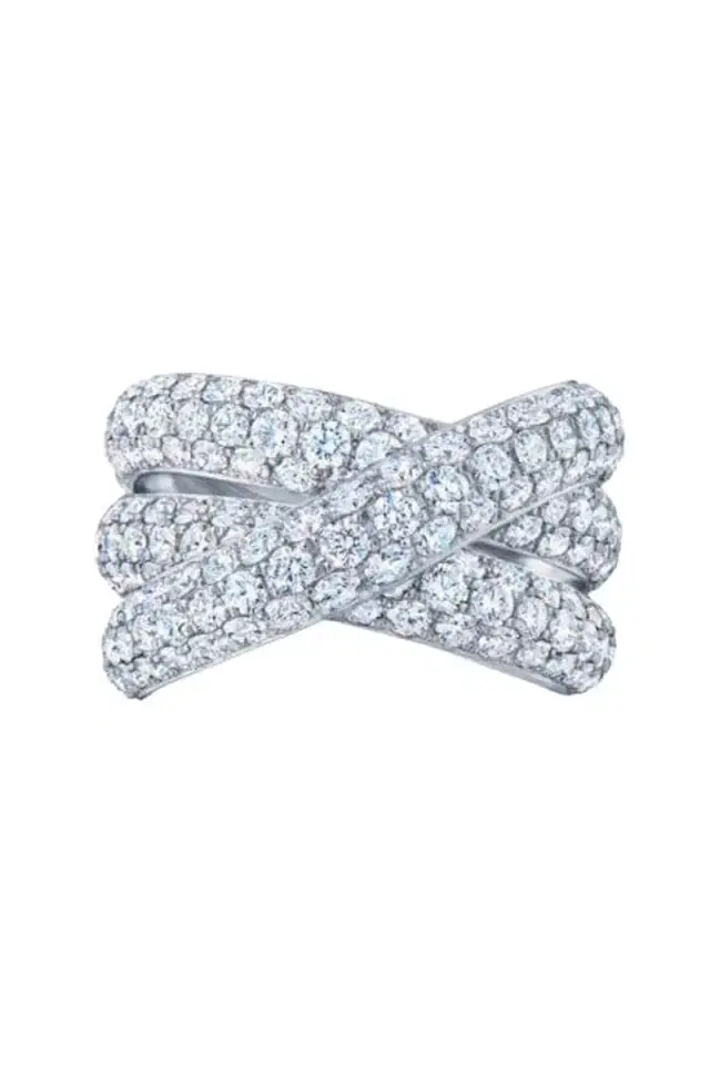 KWIAT Moonlight 3 Row Crossover Ring
