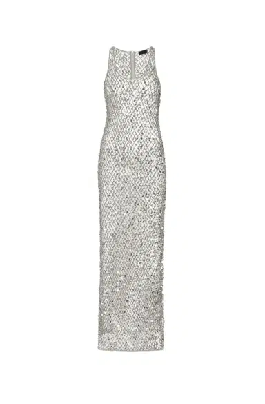 Lapointe Net Mesh Sequin Tank Gown | Thumbnail 1 Lapointe Net Mesh Sequin Tank Gown | Thumbnail 1