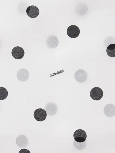 Jacquemus Rita Draped Gathered Polka-dot Crepe De Chine Maxi Dress | Thumbnail 4 Jacquemus Rita Draped Gathered Polka-dot Crepe De Chine Maxi Dress | Thumbnail 4