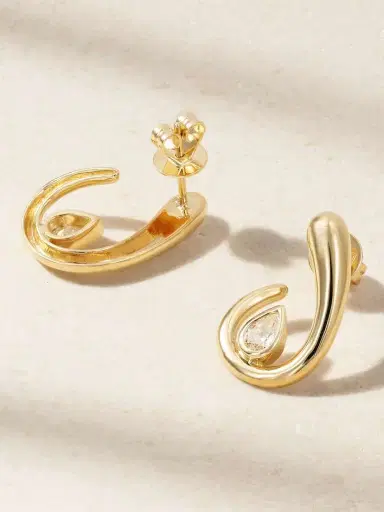 SHAY 18-karat Gold Diamond Earrings | Thumbnail 3