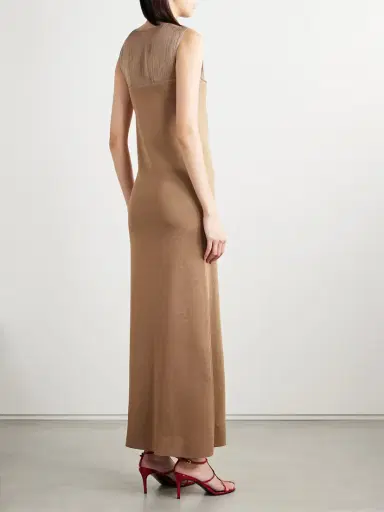 Khaite Ruslan Fringed Knitted Maxi Dress | Thumbnail 3 Khaite Ruslan Fringed Knitted Maxi Dress | Thumbnail 3