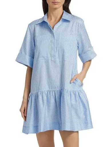 Simkhai Women's Cris Cotton Shirtdress | Thumbnail 3 Simkhai Women's Cris Cotton Shirtdress | Thumbnail 3