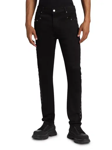 RTA Men's Bryant Cross Stretch High-Rise Slim-Fit Jeans - Black Cross - Size 29 | Thumbnail 3 RTA Men's Bryant Cross Stretch High-Rise Slim-Fit Jeans - Black Cross - Size 29 | Thumbnail 3