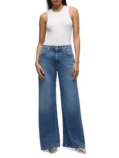Hudson Jeans Women's Jodie Stretch Loose-Fit Wide-Leg Jeans - Lunar | Thumbnail 2