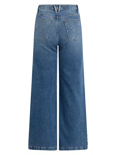 Hudson Jeans Women's Jodie Stretch Loose-Fit Wide-Leg Jeans - Lunar | Thumbnail 3