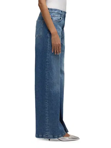 Hudson Jeans Women's Jodie Stretch Loose-Fit Wide-Leg Jeans - Lunar | Thumbnail 5