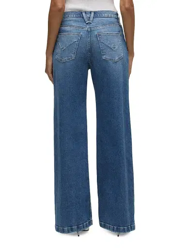 Hudson Jeans Women's Jodie Stretch Loose-Fit Wide-Leg Jeans - Lunar | Thumbnail 6