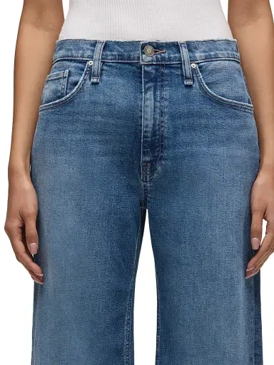 Hudson Jeans Women's Jodie Stretch Loose-Fit Wide-Leg Jeans - Lunar | Thumbnail 7