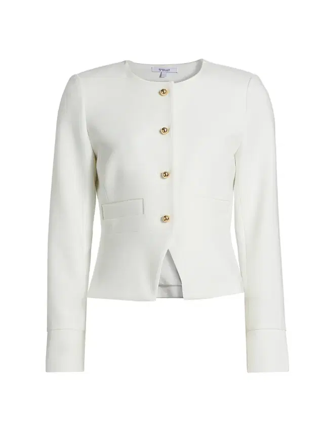Derek Lam 10 Crosby Women's Elizabeth Peplum Jacket - Soft White