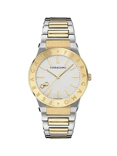 FERRAGAMO Men's Two-Tone Stainless Steel Logo Bracelet Watch/41MM - Two Tone | Thumbnail 1