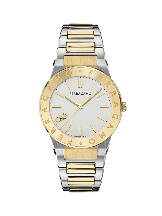 Men's Two-Tone Stainless Steel Logo Bracelet Watch/41MM - Two Tone