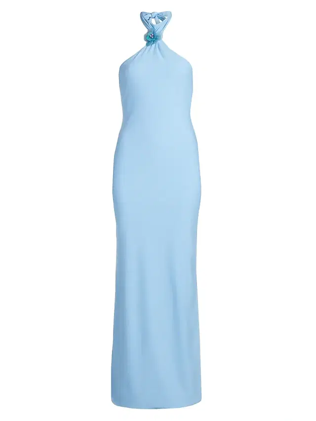 Mariandree Gaitan Women's Daria Maxi Dress - Blue - Size Medium