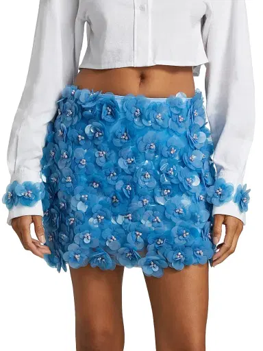 Mariandree Gaitan Women's Paula Floral Mini Skirt | Thumbnail 3 Mariandree Gaitan Women's Paula Floral Mini Skirt | Thumbnail 3