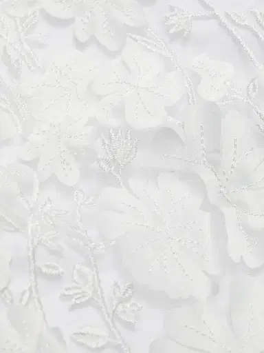 Mariandree Gaitan Women's Marie Floral Lace Peplum Top - White - Size Large | Thumbnail 7 Mariandree Gaitan Women's Marie Floral Lace Peplum Top - White - Size Large | Thumbnail 7