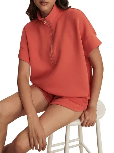Varley Women's Ritchie Short-Sleeve Half-Zip Pullover | Thumbnail 6 Varley Women's Ritchie Short-Sleeve Half-Zip Pullover | Thumbnail 6