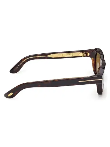 Tom Ford Men's ICON 52MM Rectangular Sunglasses - Dark Havana Army Green | Thumbnail 7 Tom Ford Men's ICON 52MM Rectangular Sunglasses - Dark Havana Army Green | Thumbnail 7